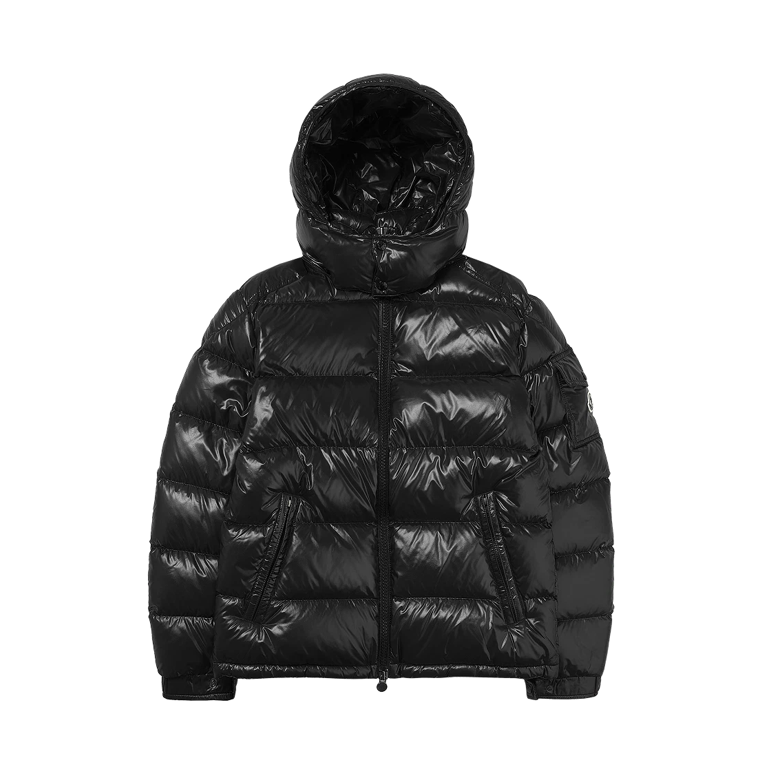마야 후드 쇼트 다운 자켓 블랙 - 25FW